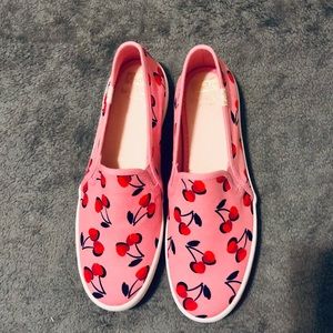 NWOT Pink cherry Kate Spade x Keds